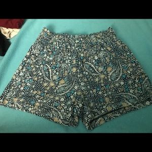 Flower Print Shorts